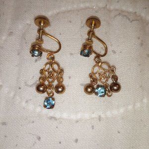 Antique Screw on Earring Set